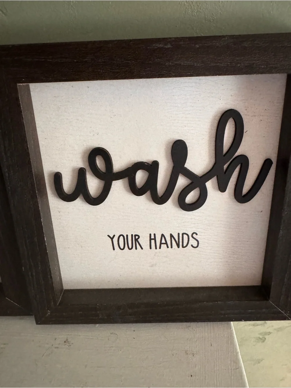 Hang Up Your Towel 3 Piece Wall Sign bathroom set - Black